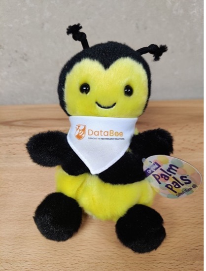 DataBee Plushie of cute bee