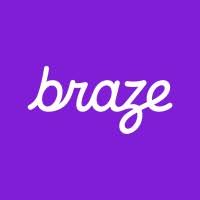 braze logo purple and white