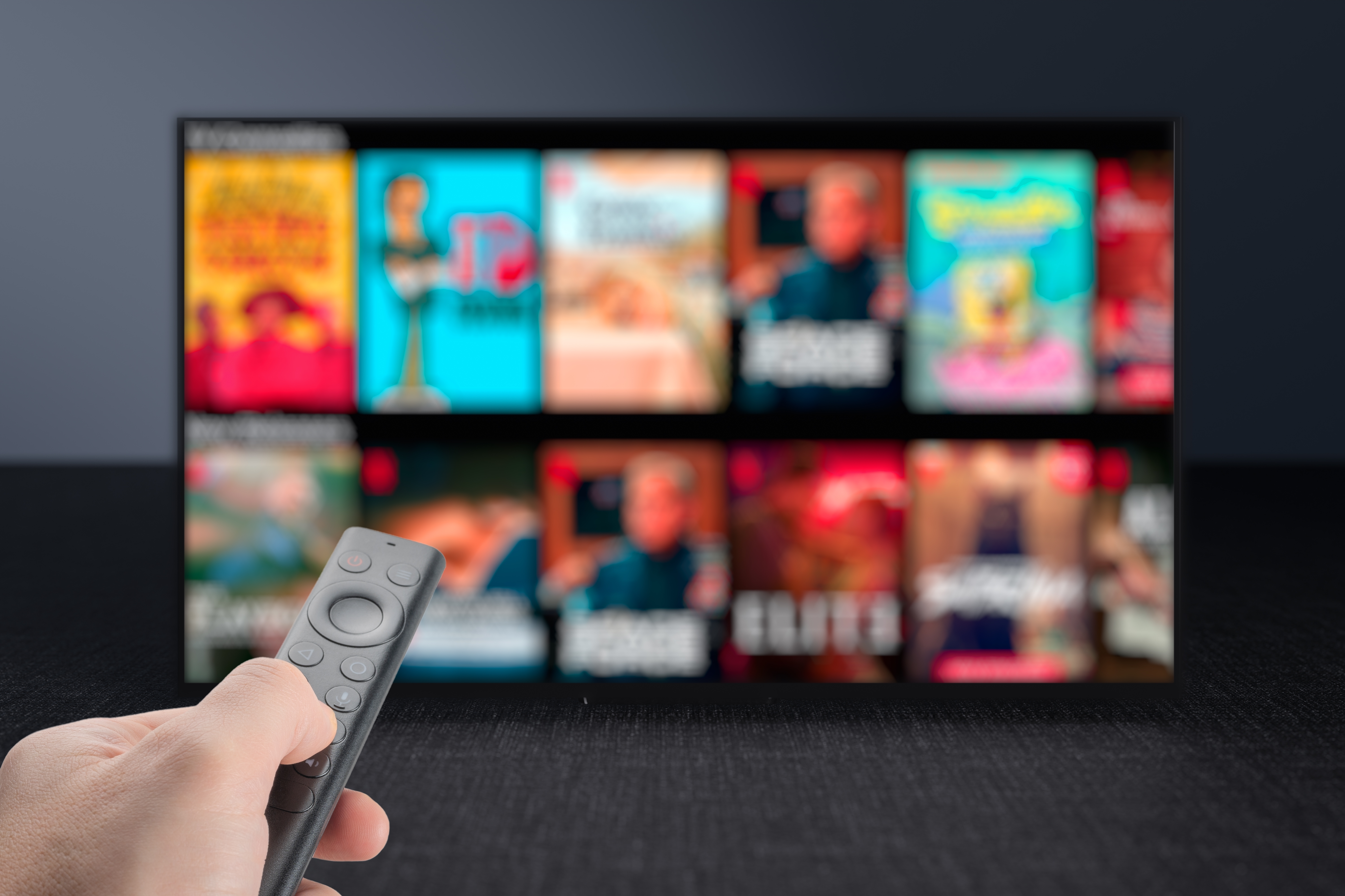 OTT streaming platform displaying content for subscriber