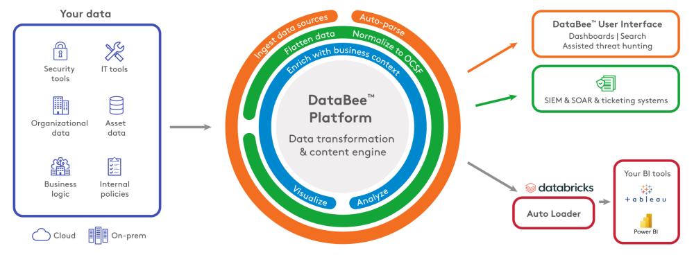 DataBee + Databricks architecture