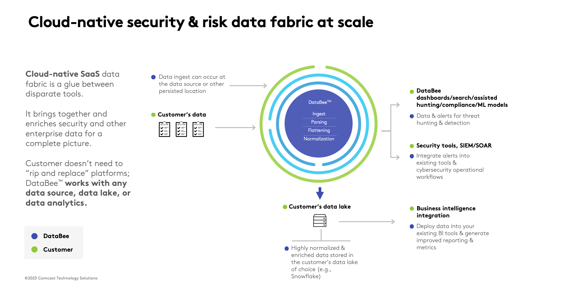 Cloud-native based security & risk data fabric at scale