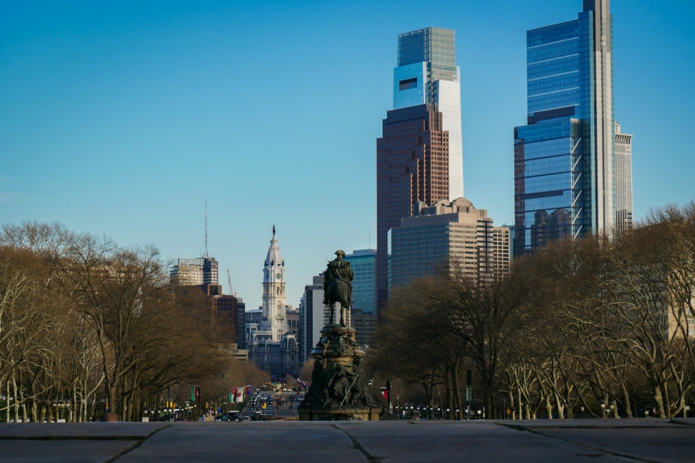 image of philadelphia buildings including the comcast center