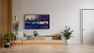 television on wall 