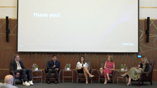 A panel of five industry leaders discussing the advertising revolution in MENA 