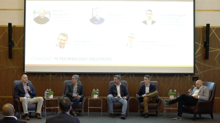 A panel of five industry leaders discussing advanced AVOD/FAST strategies