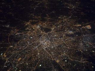 abstract city lights night