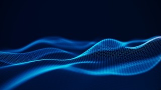 abstract blue wave