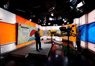 Man standing in studio