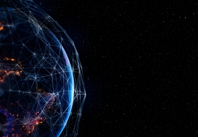 abstract globe technology