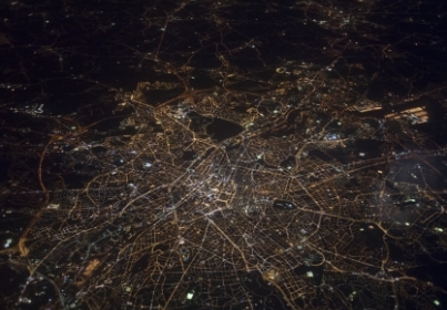 abstract city lights