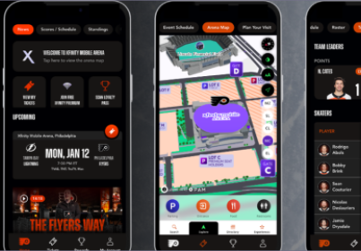examples of the flyers app screens
