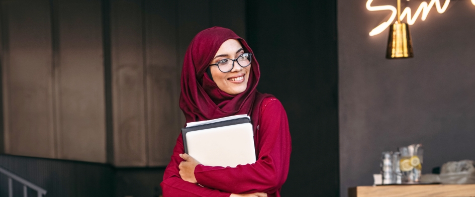 business woman with hijab
