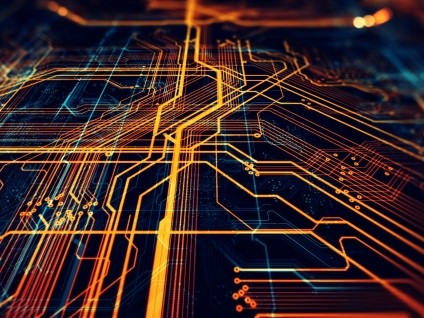 abstract technology microchip