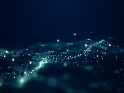 Databee image of data and security in abstract flow