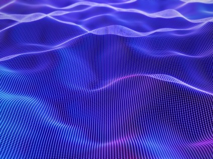 Abstract image of data flowing