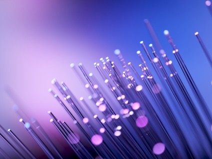 Abstract Purple Fiberoptics