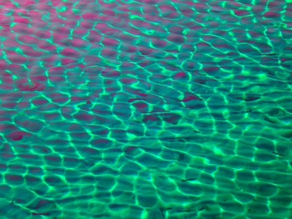 abstract pink and green waves