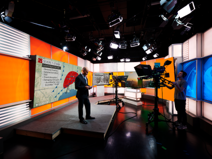 Man standing in studio