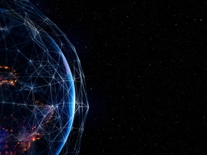 abstract globe technology