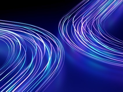 abstract blue and purple lines